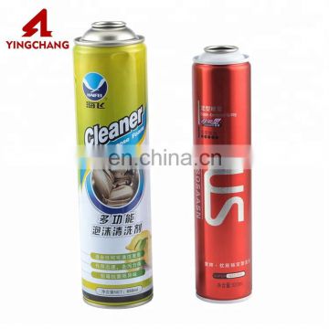 Snow spray tin can valve round can empty metal spray can