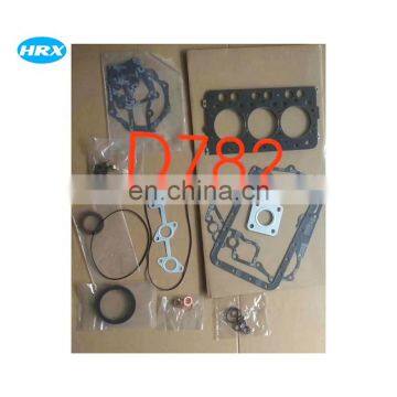 for D782 engine overhaul gasket kit 16873-99354 full gasket set