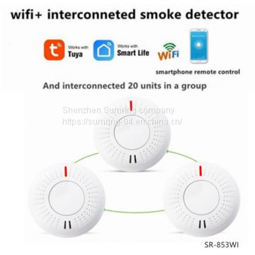 wifi fire alarm smart interconnected photoelectric smoke alarms