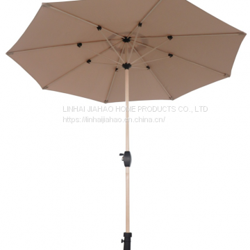 270-8 Alu Market Umbrella With Wooden Coated photo-2