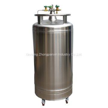 300 L Stainless Steel Cryogenic Liquid Nitrogen Storage Tank