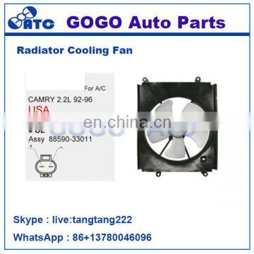 12v DC CAR Radiator A/C Cooling Fan Motor for CAMRY 2.2L 92-96 OEM 88590-33011