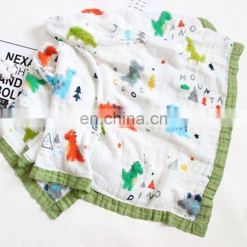 2020 New Arrival Whole Sale 4 Layers Bamboo Cotton Fabric Baby Muslin Swaddle Super Soft Organic Blanket With Moderate Price photo-4