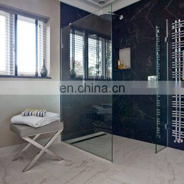 clear glass shower room round corner shower cabin with tempered glass