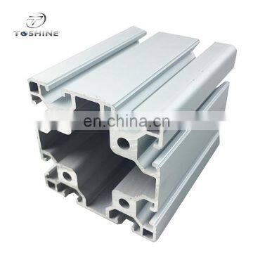 6063 T5 Anodised Aluminum Square Tubing / Oem T Track Aluminum Profile / Aluminium Profile Modular Assembly