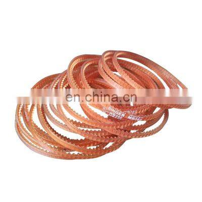 PU orange color sewing machine motor belts