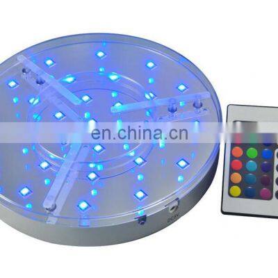 6 Inch Crystal 7 Colors Changed Led Light Base With Rechargeable Battery photo-4