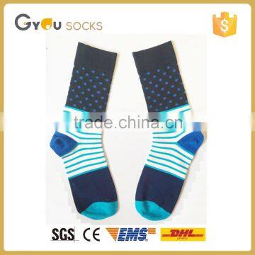 Street Fashion Blue Patchwork Boys Casual School Socks OEM