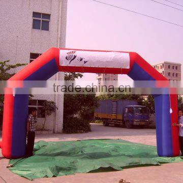 0.6mm thickness PVC tarpaulin inflatable arch, inflatable event archway, inflatable finish