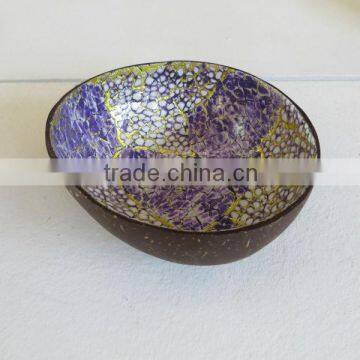Natural Lacquer Coconut Shell Bowl