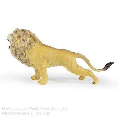 Hand Painting ODM OEM Soft Vinyl Original Design Lion Wild Animal Model Toys Filled With PP Cotton Gift for Kids photo-3