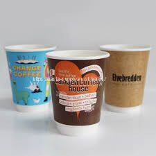 Custom printed paper cups bulk cheap takeaway coffee cup