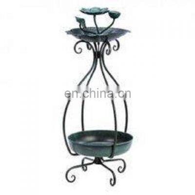 black antique bird feeder