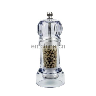 transparent acrylic grinders, refillable grinders, salt and pepper grinder mill