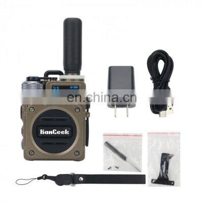 Bronze/Light Grey UHF Radio 400-470MHz 4G Dual PTT HamGeek G6 Walkie Talkie 10W 5000KM w/ Earbuds