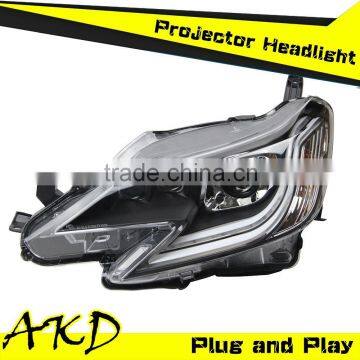 AKD Car Styling Toyota Mark X LED Headlight 2013-2014 Reiz Headlights Mark X New Head Lamp Projector Bi Xenon Hid H7