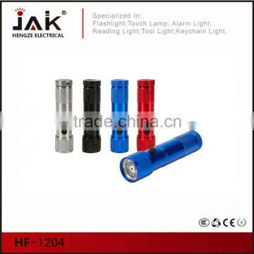 JAK ninghai aluminium flashlight 9 LEDs LED torch flashlight with laser pointer