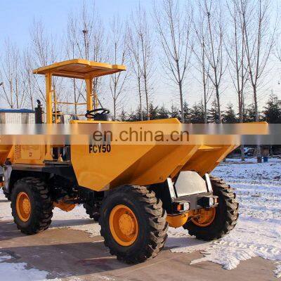 FCY50R tipping type 5 ton site track tipper dumper truck hydraulic steering system site dumper with ce certificate