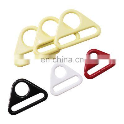 Custom Color Wholesale Hardware Metal Zinc Alloy Webbing Strap Triangle Connector Adjuster Clasp Buckle