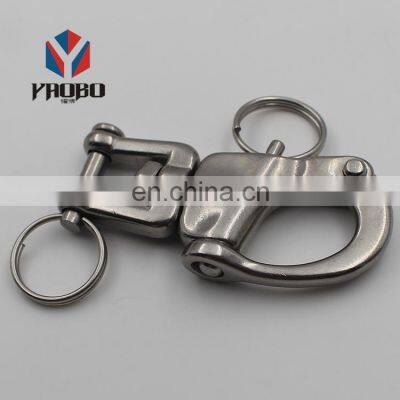 Sailing Boat Stainless Steel Quick Release Captive Pin Jaw Eye Shackle Bail Rigging Clip Clevis Jaw Swivel Snap Shackle photo-2
