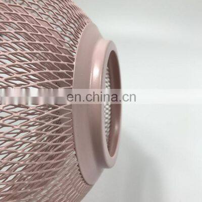 Manufacture Popular Kitchen Living Home Decor Picnic Food Fruit Storage Iron Small Size Round Color Pink Metal Wire Fruit Basket photo-5