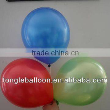 different weight metallic round balloon latex