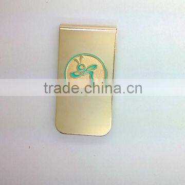 Custom gold money clip