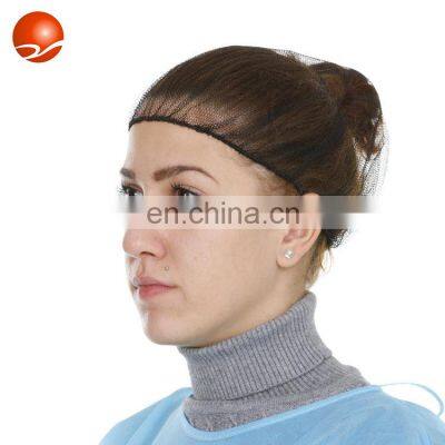 High Quality Soft Material Disposable Wig Net Cap Hair Mesh Cap Various Color Nylon Cap with Elastic