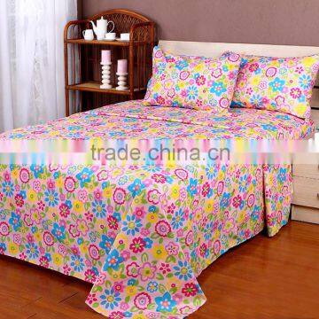 4PCS Polyester Microfiber Solid Bed Sheets, Designs for Pakistan