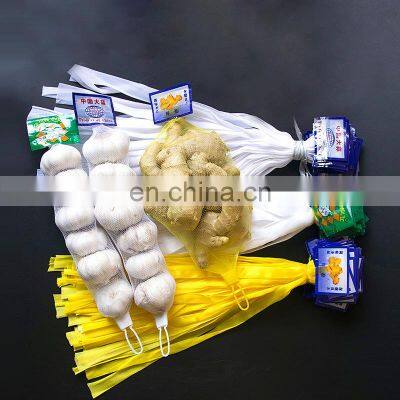 Wholesale Hot Sale OEM Washable Tubular Various Net Bags pe Monofilament Packing Garlic Mesh Bag for Supermarket photo-5