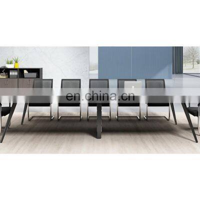 Hercules Black Vinyl Seat/Clear Coated Metal Frame Side Conference Table photo-3