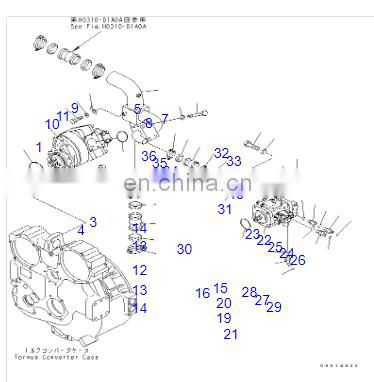 708-1T-00410 708-1T-00421 708-1t-00440 708-1s-00460  D275A D275AX Hydraulic Pump  Main Pump D275AX-5 bulldozer fan pump