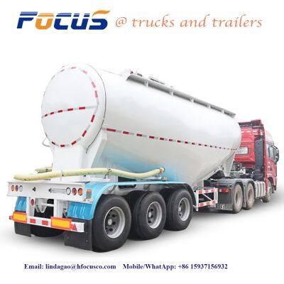 2024 Best Bulk Cement Tanker Truck Trailers For Sale，3 Alxe 40CBM 45 CBM Dry Bulk Cement Tanker Cement Bulker Tank Semi Trailer For Sale