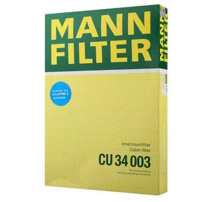 Original Genuine MANN Cabin Filter Car Engine Filter CU34003 31407747 For VOLVO