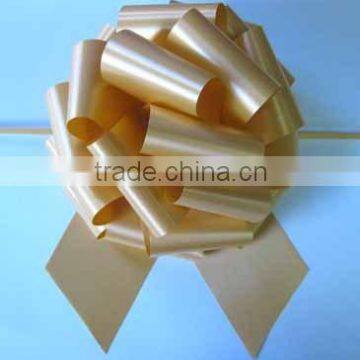 China Wholesale Hongkong Pull Bow in Gift Packing Decorative/ White Plain Poly Hongkong Pom Pom Pull Ribbon Bow photo-6
