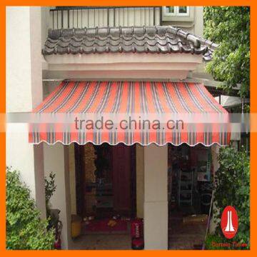 Curtain times Motorized Retractable Awning in Sunshade Fabric