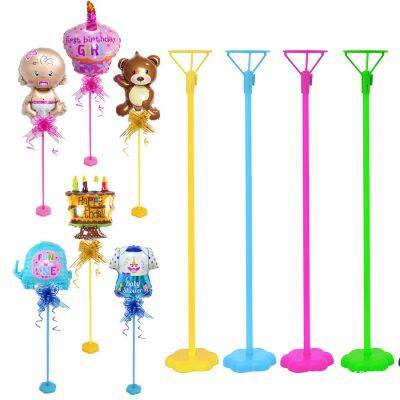 Wholesale Plum Shaped Table Balloons Stand Accessories Balloon Stick for Party Decoration Balloon Stick Holder Stands with Cup