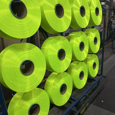 Fluorescent Green Polyester DTY 75D/36F 75D/72F Semi-Dull Full-Dull  EN ISO 20471
