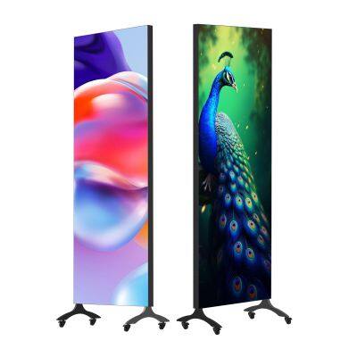 LED Full Color Wifi Control Poster Led Display P1.875 P2.5 Poster Stand Customized OEM Outdoor Video Led