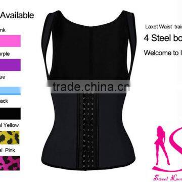 2016 Colombian Women's Classic 3 Hooks Latex Trainer Shapewear Workout Waist Cincher For women