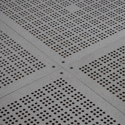 Aluminum Alloy Anti-Static Ventilated Floor Panel 600x600x55mm for Cleanroom Raised Access Floor System ( Uniform Load 1800kg) photo-4