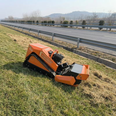 Corte de pasto en veredas de carretera MTSK800 Cortadora de matorrales Caterpillar de control radioeléctrico inalámbrico de 800 mm fabricada por Vigorun Tech