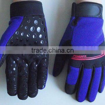 Finger protection Synthetic leather palm Non slip Mechanic Work Gloves