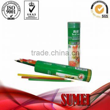 color pencil packing with tin tube & tin box