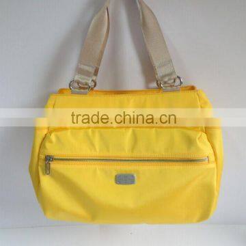 newest style hot waterproof fashion yellow handbag