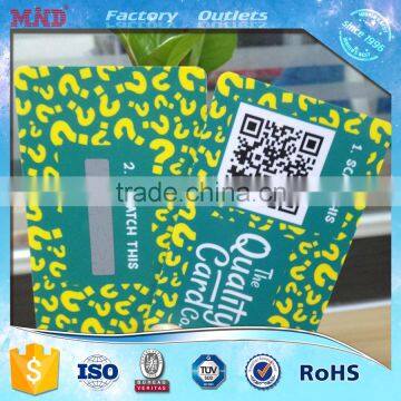 MDC101 high quality scratch prepaid card with hologram scratch panel                        
                                                                                Supplier's Choice