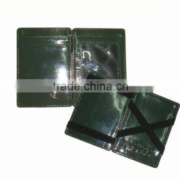 Factory price! Top grain cow leather magic wallet