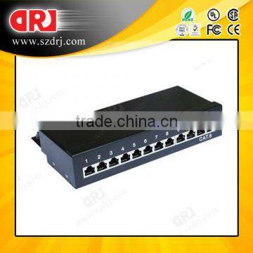 MADE IN CHINA shenzhen DRJ Cat6 12 Ports STP Patch Panel