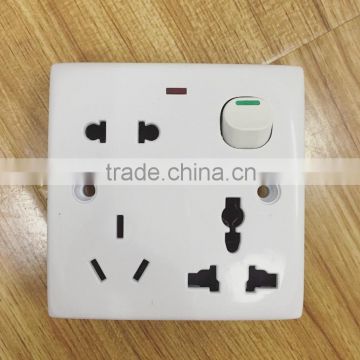 Bangladesh type Bangladesh market hot sell 8 pin wall socket with led light                        
                                                                                Supplier's Choice