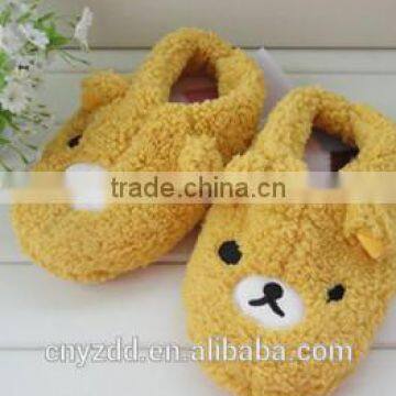 plush teddy bear slippers /soft children slippers